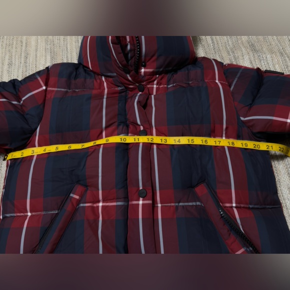 SAM. Mackenzie Red and Blue Plaid Puffer Jacket - Picture 8 of 17